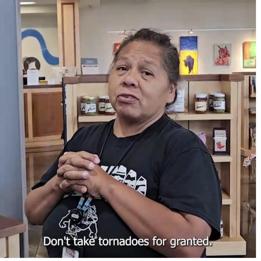 A tornado survivor sharing her story: don't take tornadoes for granted